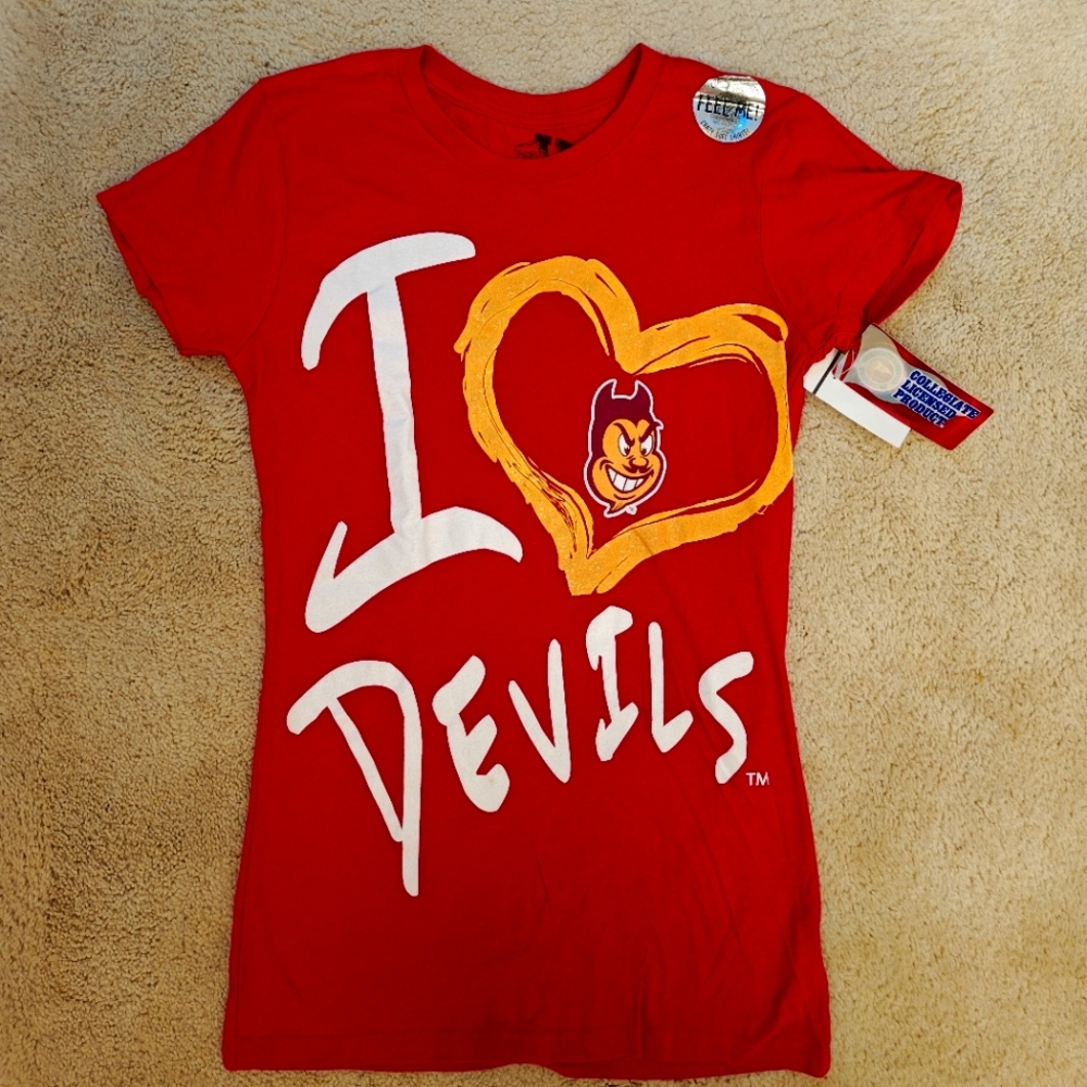 NWT Y2K Deadstock Arizona State Sun Devils My U T-shirt.